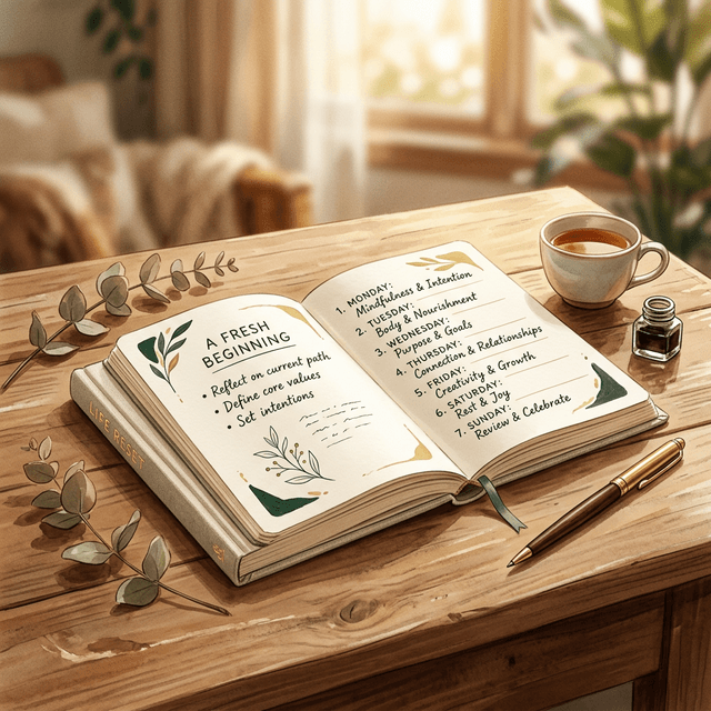 Life Reset Program — Interface du programme 7 jours